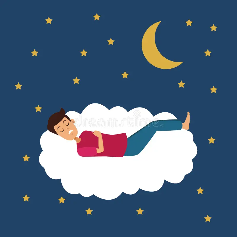 Peaceful sleep scene